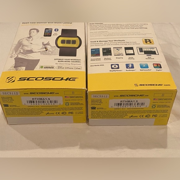 New Scosche RhythmPulse Heart Rate Monitor with Music Control RTHMA1.5 Yellow - Picture 2 of 14